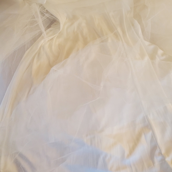 NWOT Lulus Yours For Eternity Organza Embroidered Maxi Wedding Dress Sz L - Picture 11 of 14